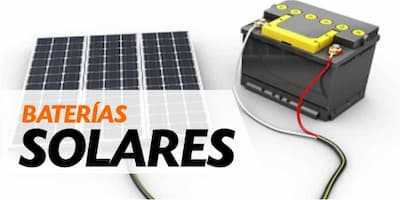 Baterías solares